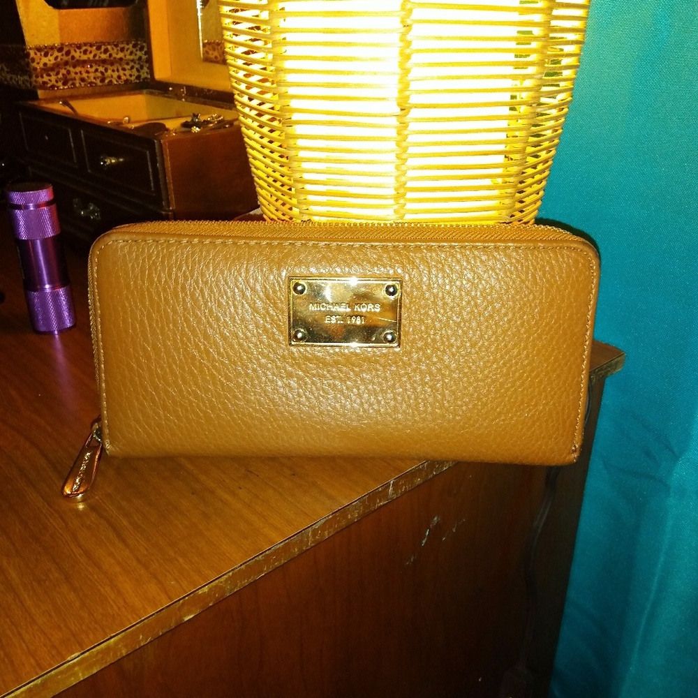 Michael Kors Tan Leather Wallet